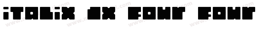 italix JX four four adjust字体转换